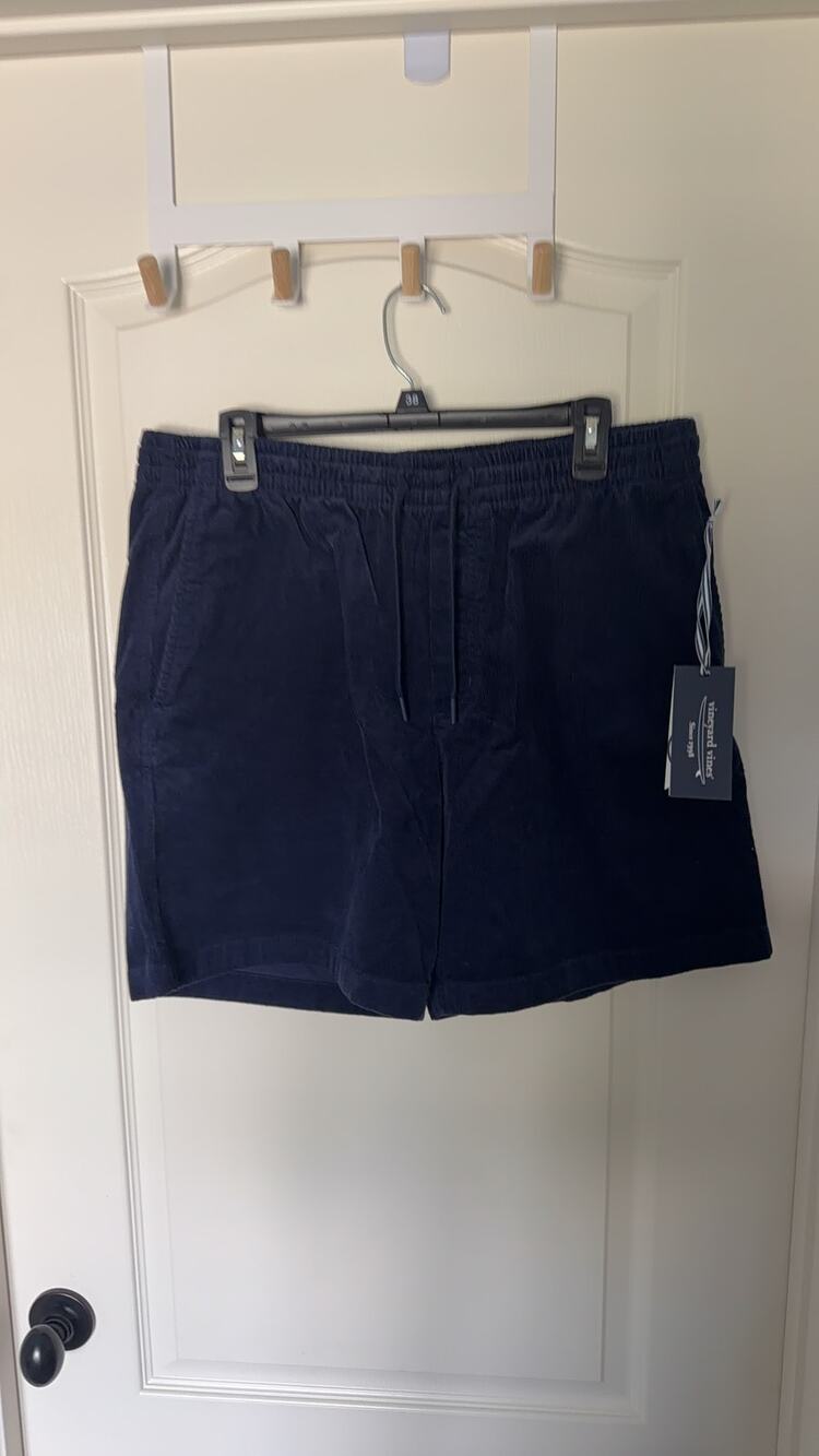 Vineyard Vines Men's Corduroy Shorts, Regular L, Blue/White